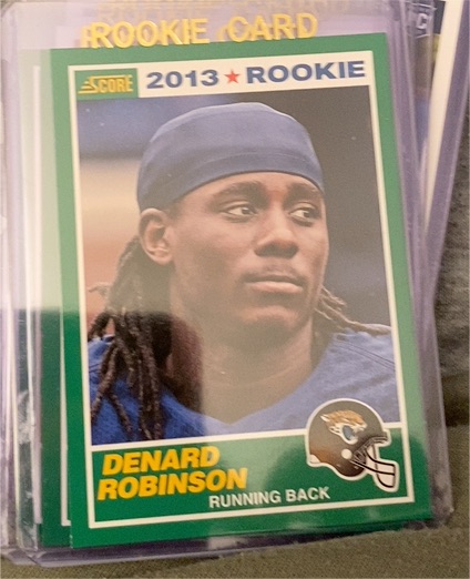2013 Score #458 Denard Robinson — front