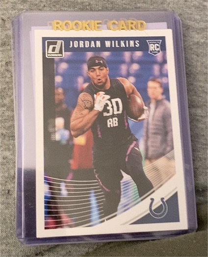 2018 Panini Donruss #381 Jordan Wilkins Rookie Card — front