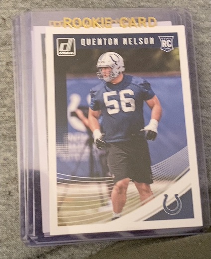 2018 Donruss #351 Quenton Nelson Rookie Card — front