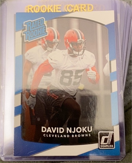 2017 Donruss #314 David Njoku — front
