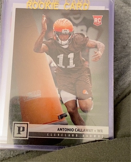 2018 Panini Football #396 Antonio Callaway — front