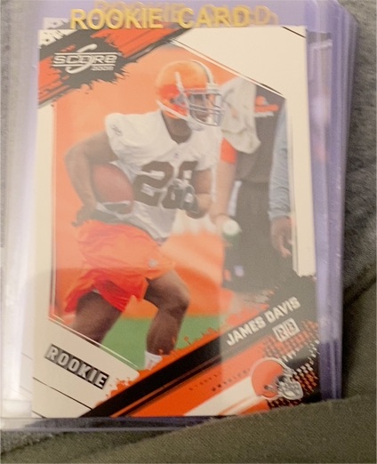 2009 Score #347 James Davis Rookie — front