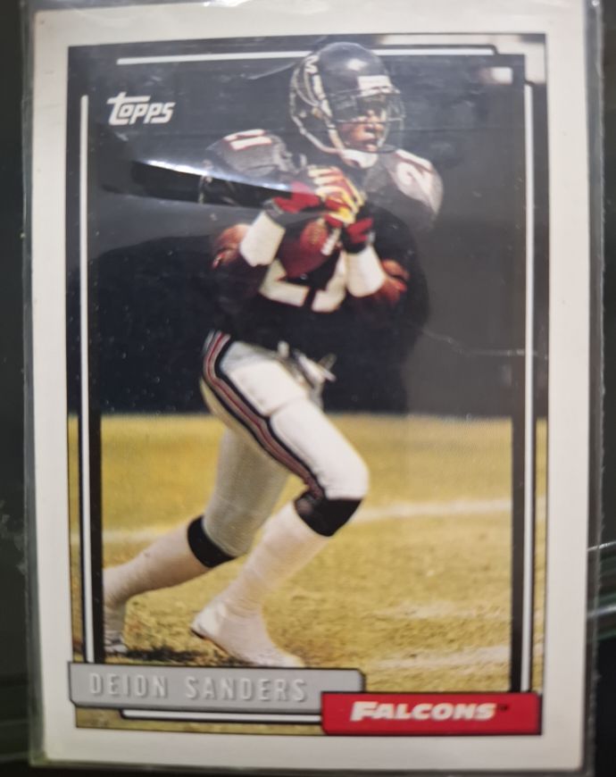 1992 Topps #692 Deion Sanders Atlanta Falcons — front