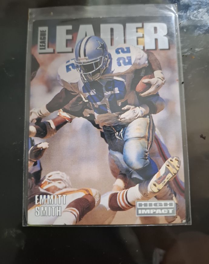 1992 SkyBox Impact League Leader #308 Emmitt Smith — front