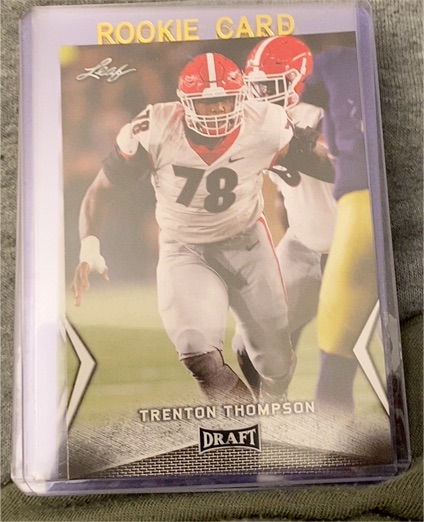 2017 Leaf Draft Trenton Thompson Rookie Card — front