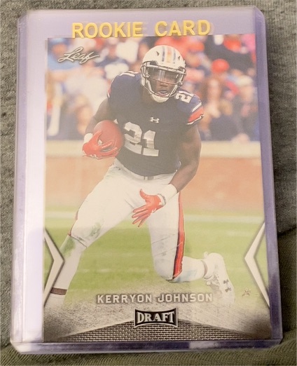 2018 Leaf Draft #33 Kerryon Johnson — front