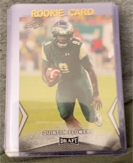 2018 Leaf Draft #45 Quinton Flowers — front
