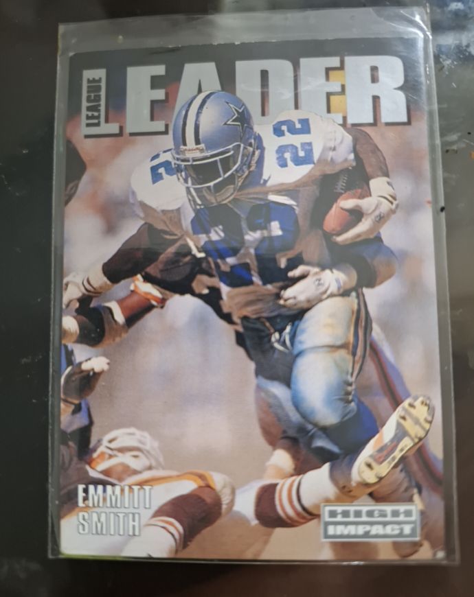 1992 SkyBox Impact League Leader #308 Emmitt Smith — front
