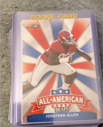 2017 Leaf Draft All-American #AA-13 Jonathan Allen — front