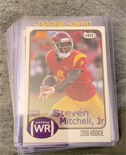 2018 Sage Hit Premier Draft Low Series GOLD #5 Steven Mitchell Jr ROOKIE CARD — front