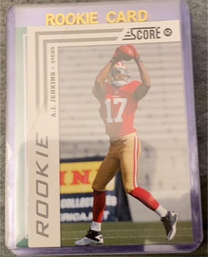 2012 Score #301 A.J. Jenkins Rookie Card — front