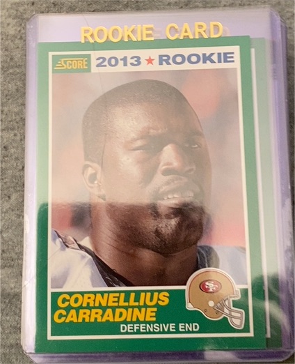 2013 Score #341 Cornellius Carradine Rookie Card — front