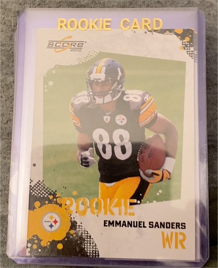 2010 Score #361 Emmanuel Sanders Rookie Card — front