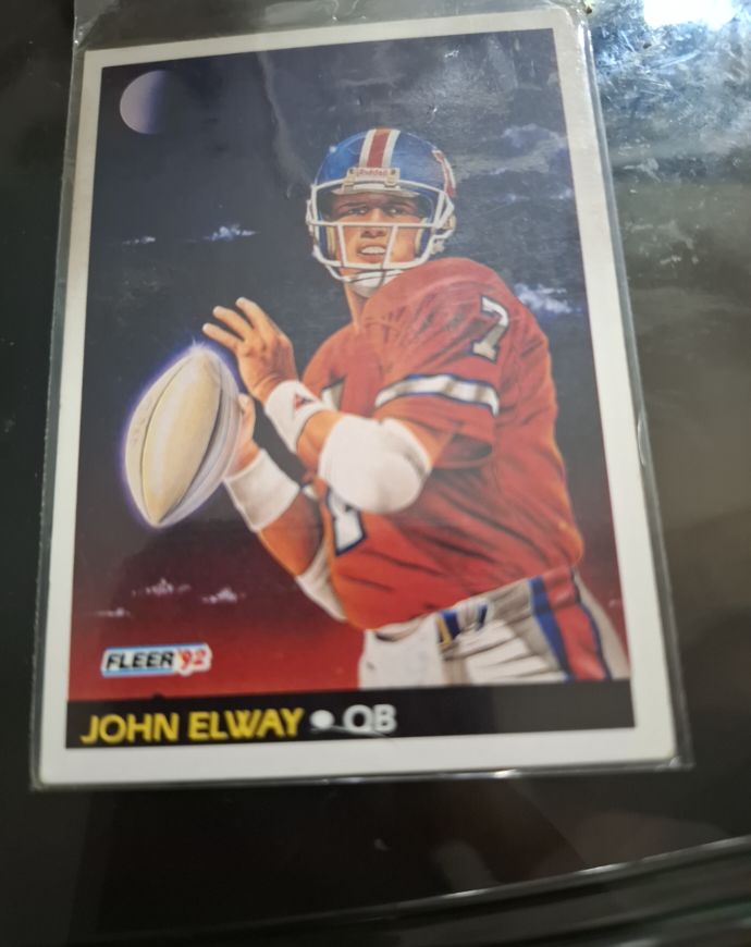1992 Fleer #471 John Elway — front
