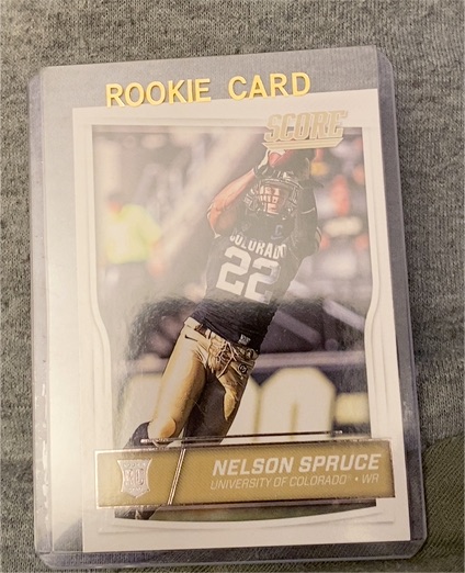 2016 Score #378 Nelson Spruce Rookie Card — front