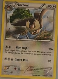 2015 Pokémon XY BREAKthrough #120 Noctowl — front