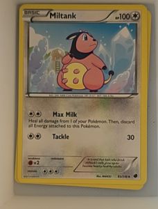 2012 Pokémon Plasma Freeze #93 Miltank — front