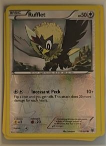 2012 Pokémon Black & White Plasma Storm #115 Rufflet — front