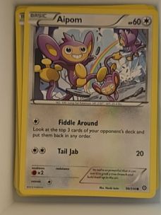 2016 Pokémon Steam Siege #90 Aipom — front