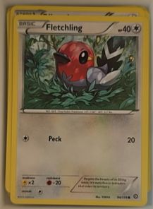 2016 Pokémon XY Steam Siege #94 Fletchling — front