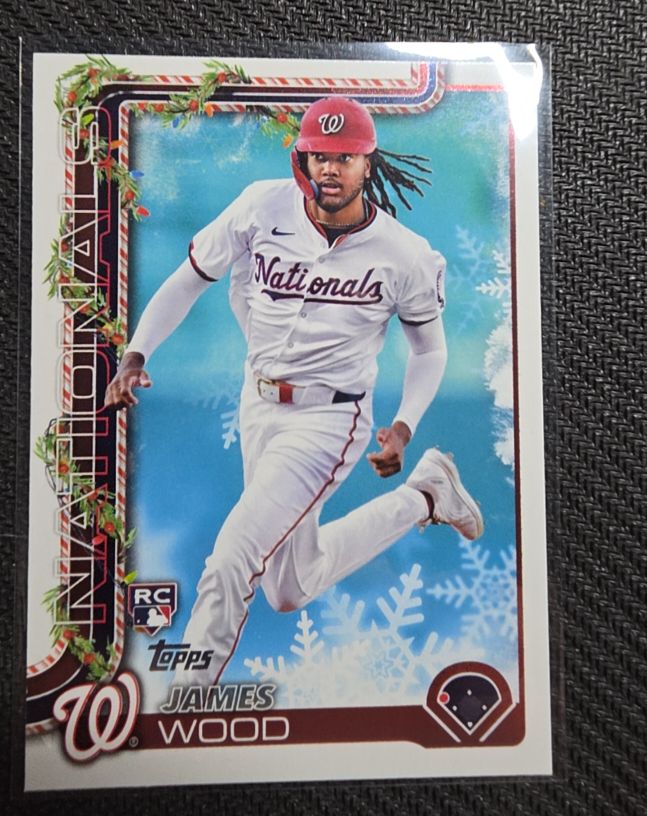 2025 Topps Holiday #H94 James Wood — front