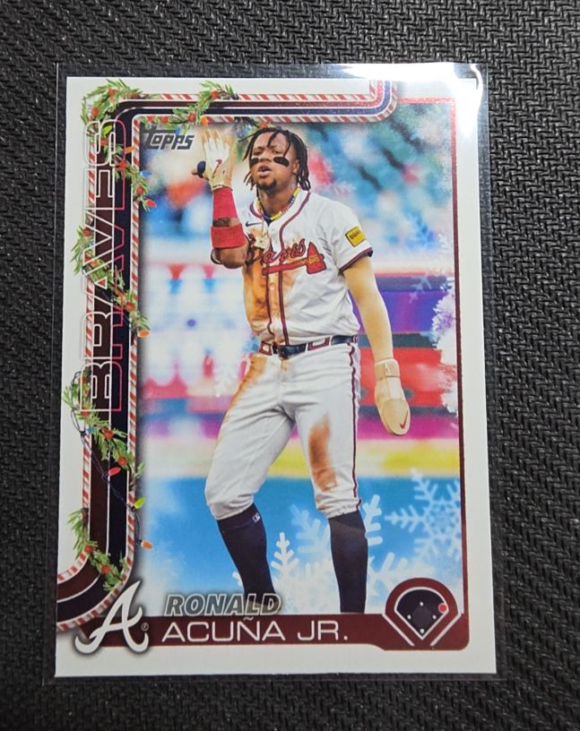 2025 Topps Holiday #H62 Ronald Acuña Jr. — front