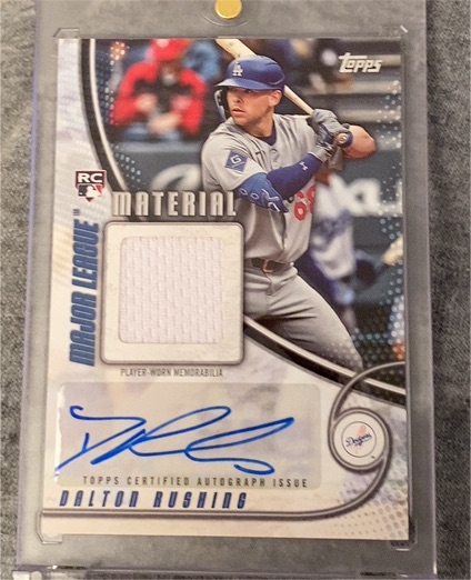 2025 Topps Update Series Major League Material #MLMA2-SW Dalton Rushing — front