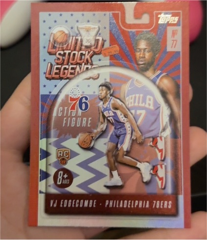2025-26 Topps Limited Stock Legends #LST-3 VJ Edgecombe Rookie Card — front