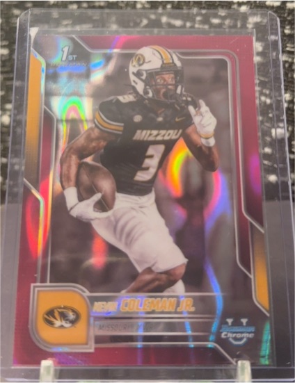 2025 Bowman Chrome University #58 Kevin Coleman Jr. — front