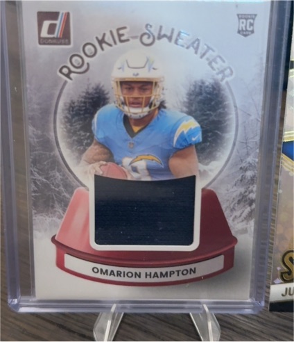 2025 Panini Donruss Rookie Sweater #SWE-OHN Omarion Hampton — front