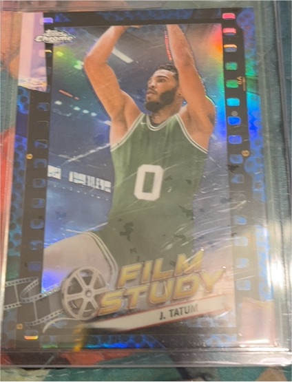 2023-24 Topps Chrome #FS-2 Jayson Tatum Film Study — front