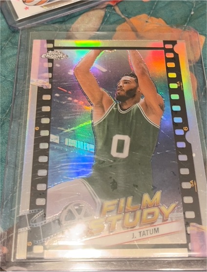 2023-24 Topps Chrome #FS-2 Jayson Tatum Film Study — front