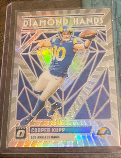 2023 Donruss Optic #DH-CK Cooper Kupp Diamond Hands Silver Prizm — front