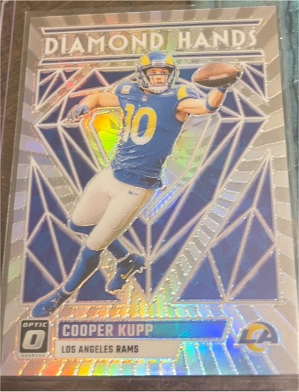 2023 Donruss Optic #DH-CK Cooper Kupp Diamond Hands Silver Prizm — front