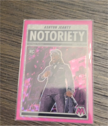 2025 Panini Mosaic #18 Ashton Jeanty Notoriety — front