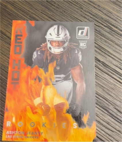 2025 Panini Donruss Red Hot Rookies #RHR-ASJ Ashton Jeanty — front