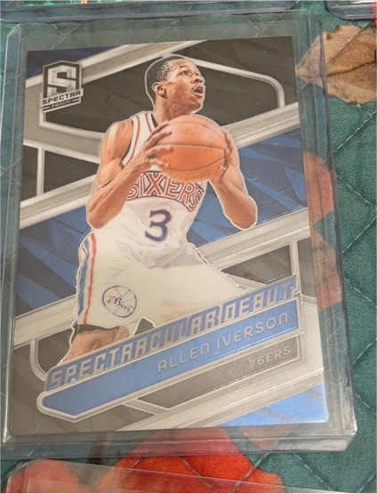 2023-24 Panini Spectra #198 Allen Iverson Spectracular Debut — front