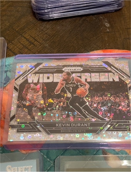 2022-23 Panini Prizm #9 Kevin Durant Widescreen Silver Prizm Brooklyn Nets — front