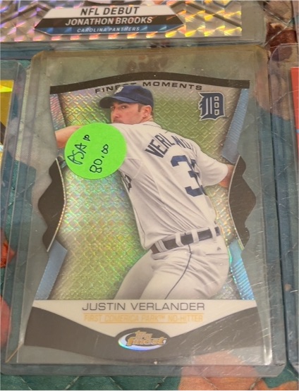 2012 Topps Finest Finest Moments #FM-JV Justin Verlander — front