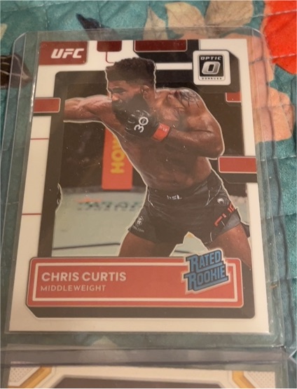 2023 Donruss Optic UFC #122 Chris Curtis Rated Rookie — front