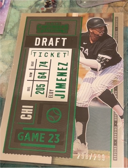 2020 Panini Contenders Draft Ticket #98 Eloy Jimenez — front