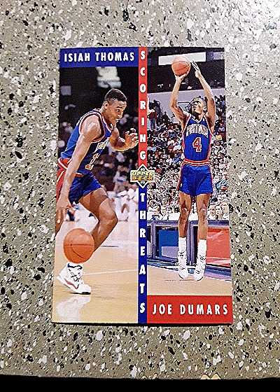 1992-93 Upper Deck #500 Isiah Thomas Joe Dumars Scoring Threats — front