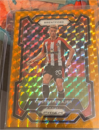 2023-24 Panini Prizm Premier League #152 Kristoffer Ajer Brentford — front