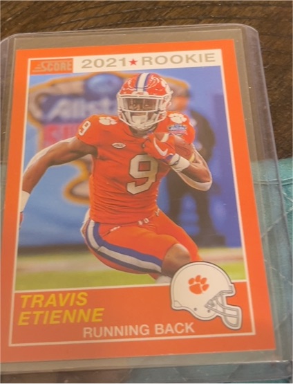 2021 Panini Chronicles Draft Picks Score #68 Travis Etienne Rookie — front