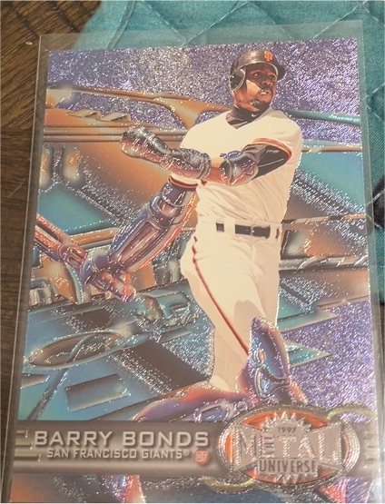 1997 Fleer Metal Universe #242 Barry Bonds — front