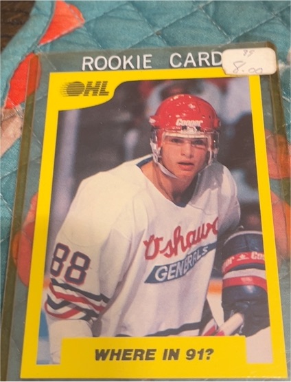1989-90 7th Inning Sketch OHL #195 Eric Lindros — front