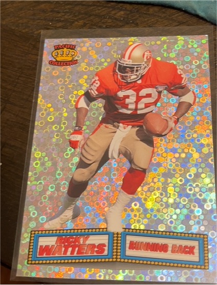 1994 Pacific Crown Collection Ricky Watters Marquee Silver Prizm #35 SF 49ers — front