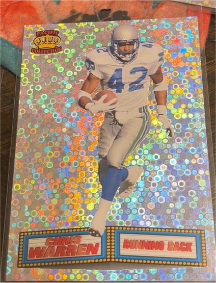 1994 Pacific Crown Collection Marquee Prisms #34 Chris Warren — front