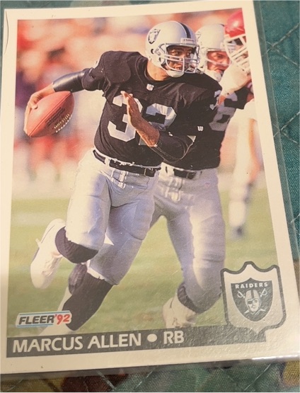 1992 Fleer #243 Marcus Allen — front