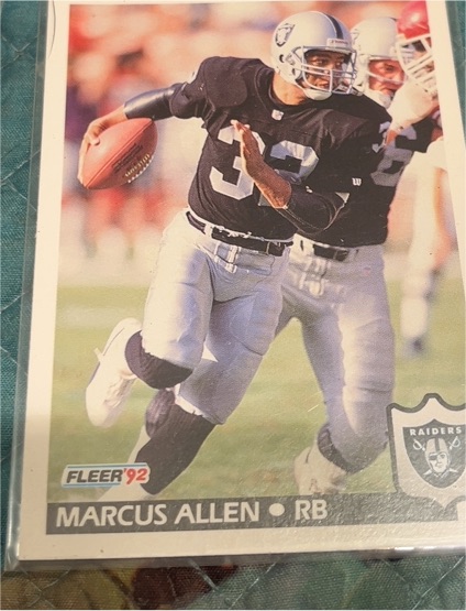 1992 Fleer #188 Marcus Allen — front